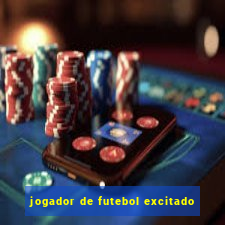 jogador de futebol excitado